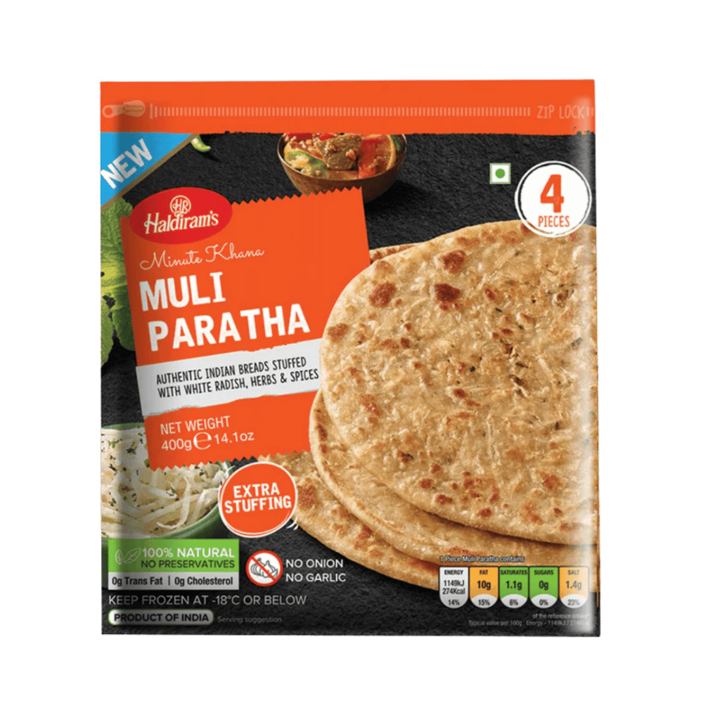 Haldiram's Muli Paratha 4 Pcs buy online USA - 1